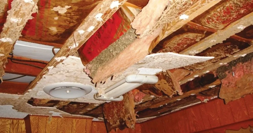 early stage signs of termites in ceiling