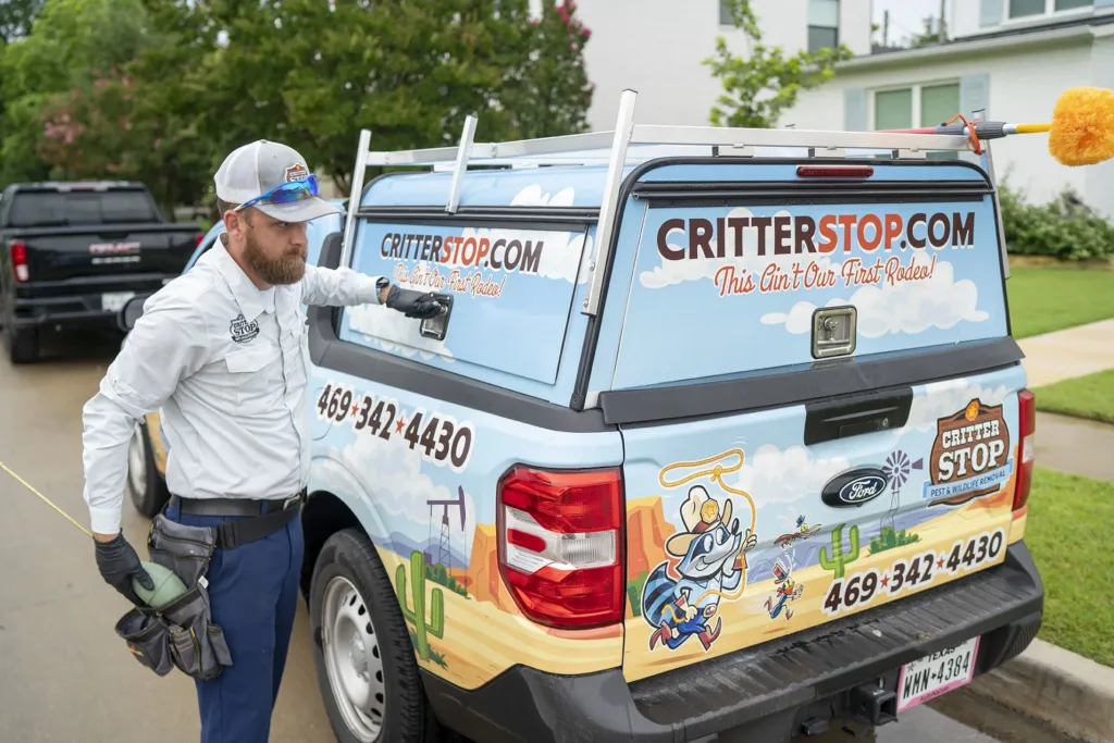 Critter Stop Pest Control Truck at Frisco, tx. 
