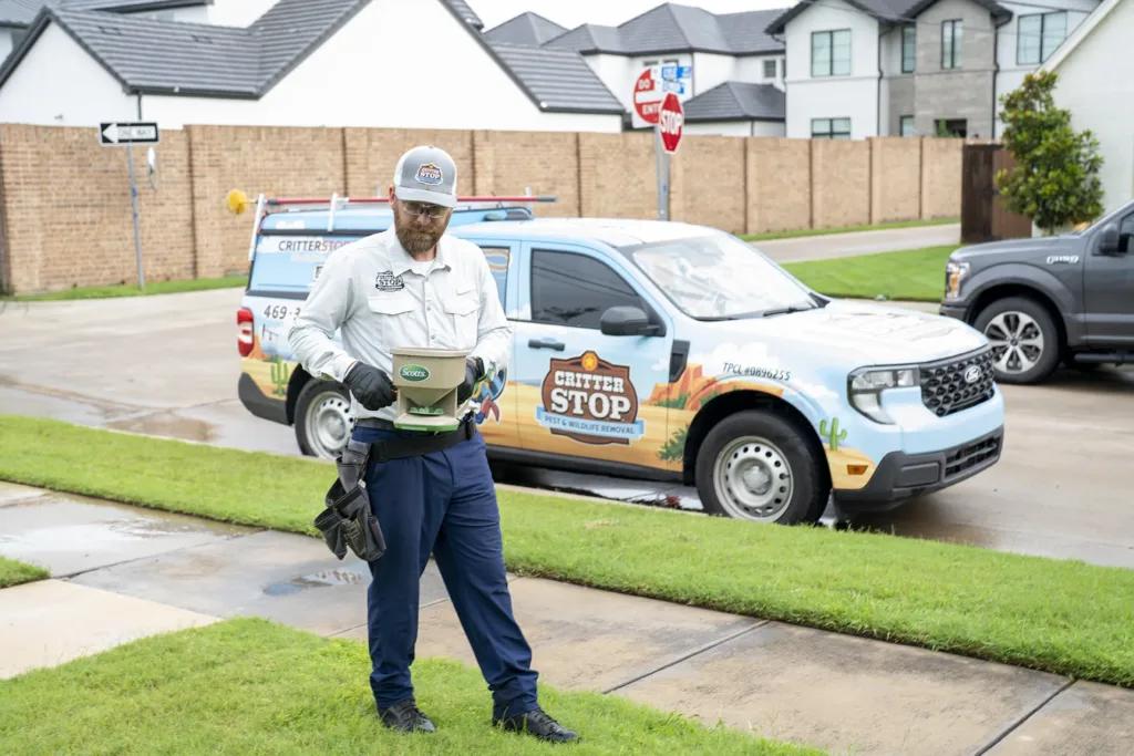 Critter Stop team doing Pest Control in Frisco, Texas.