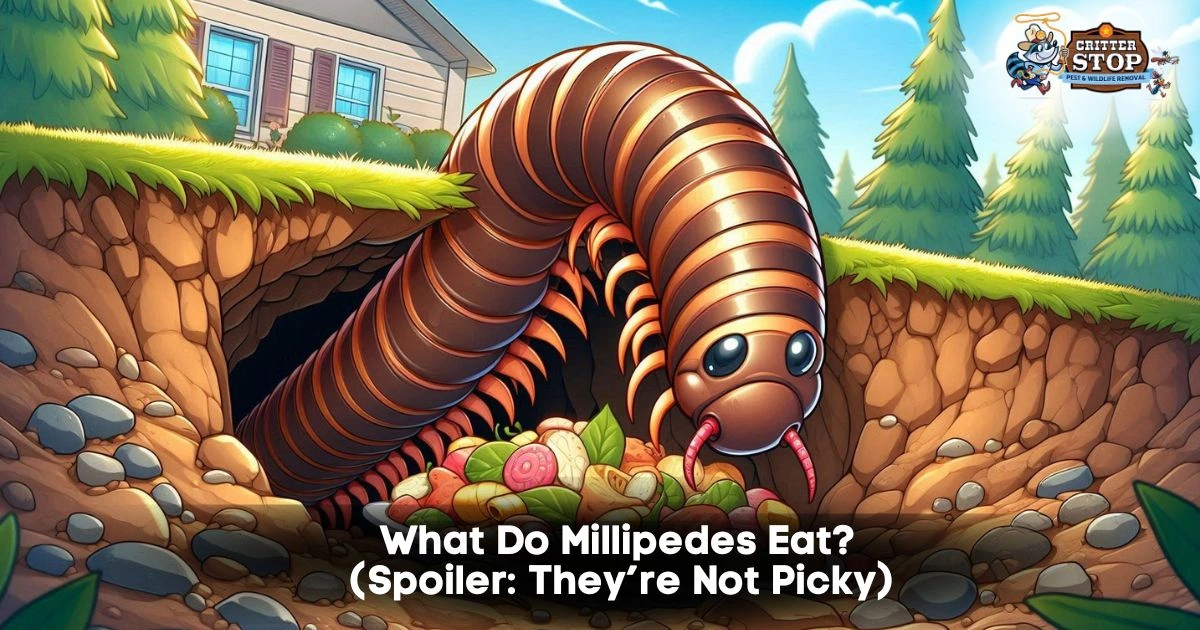 what do millipedes eat