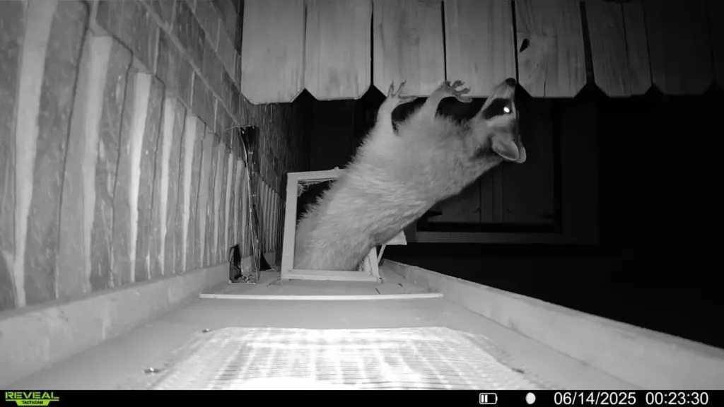 Copy of 302 raccoon in roof
