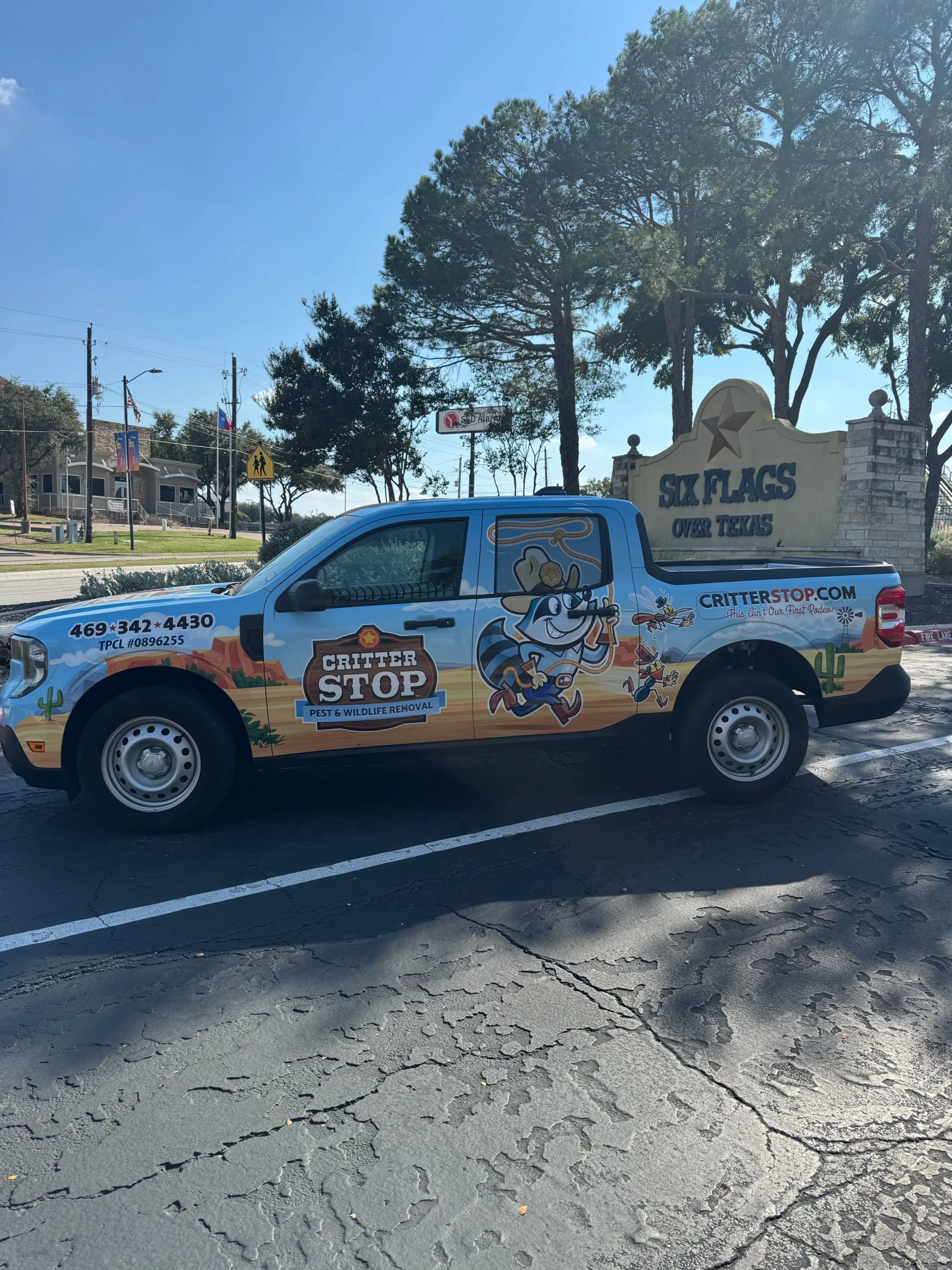 Technician setting wildlife trap