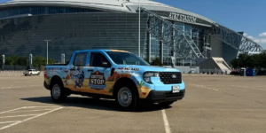 Technician setting wildlife trap