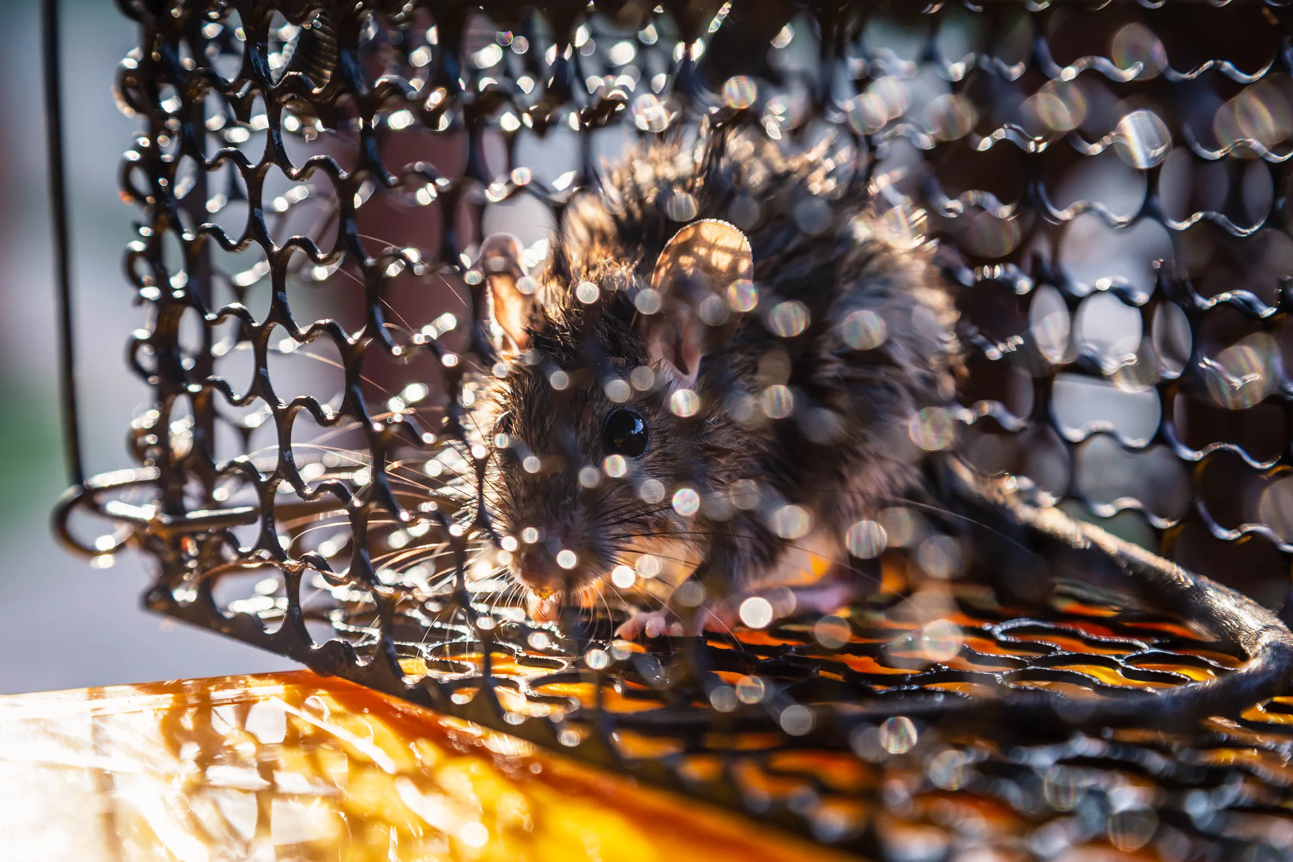 vecteezy a rat trapped in a cage that is a mousetrap 2898449